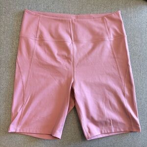 Girlfriend Collective High-Rise Bike Shorts, Dusty Mauve, XXL